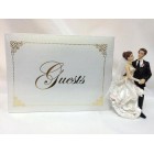 Wedding Guest Book with Bride and Groom Recption Party Gift 